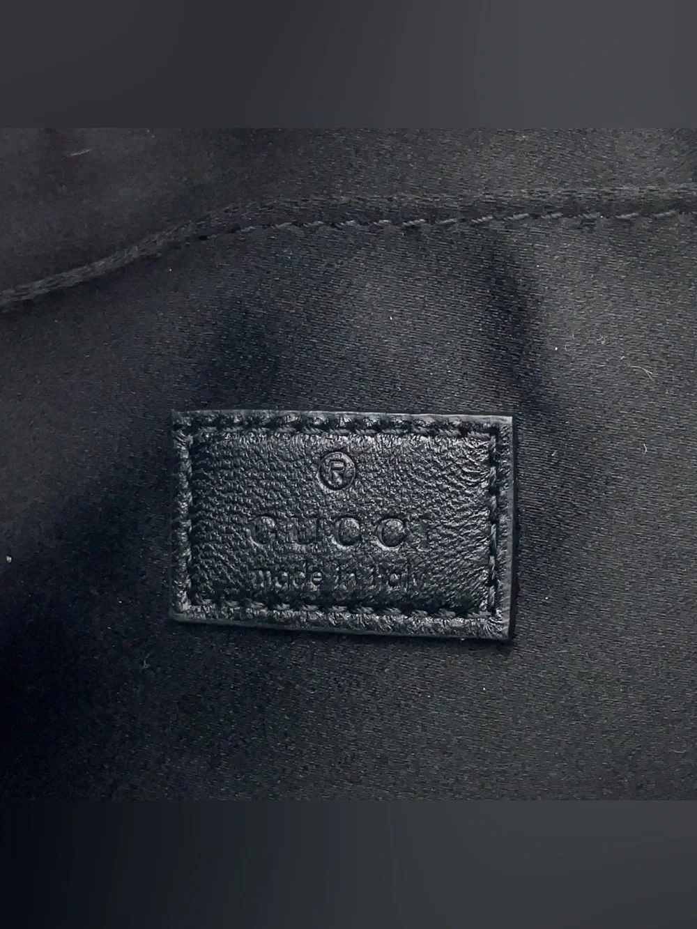 GUCCI Horsebit Slim Small Shoulder Shoulder Bag GG black denim - Picture 13 of 16